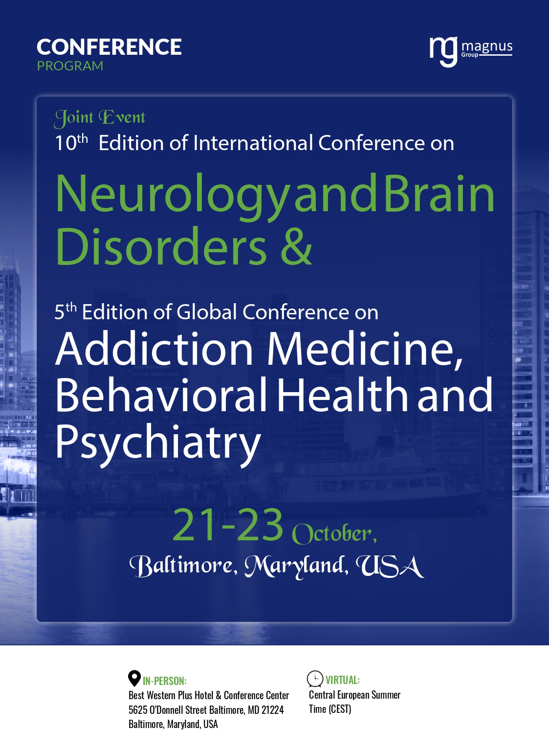 10th Edition of International Conference on Neurology and Brain Disorders | Baltimore, Maryland, USA Program